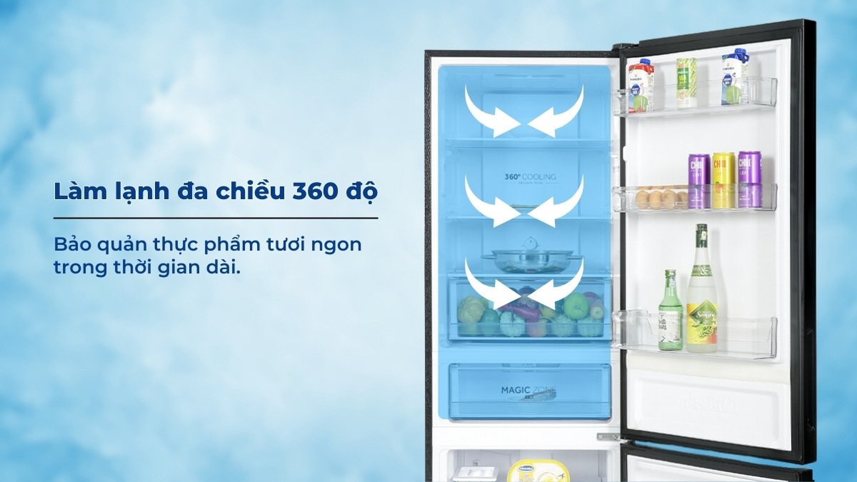 tủ lạnh aqua 292 lít inverter aqr-b360ma(slb)