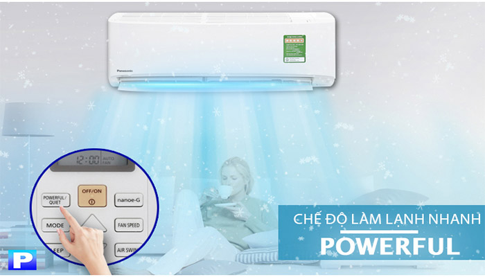 Điều hòa Panasonic làm lạnh nhanh