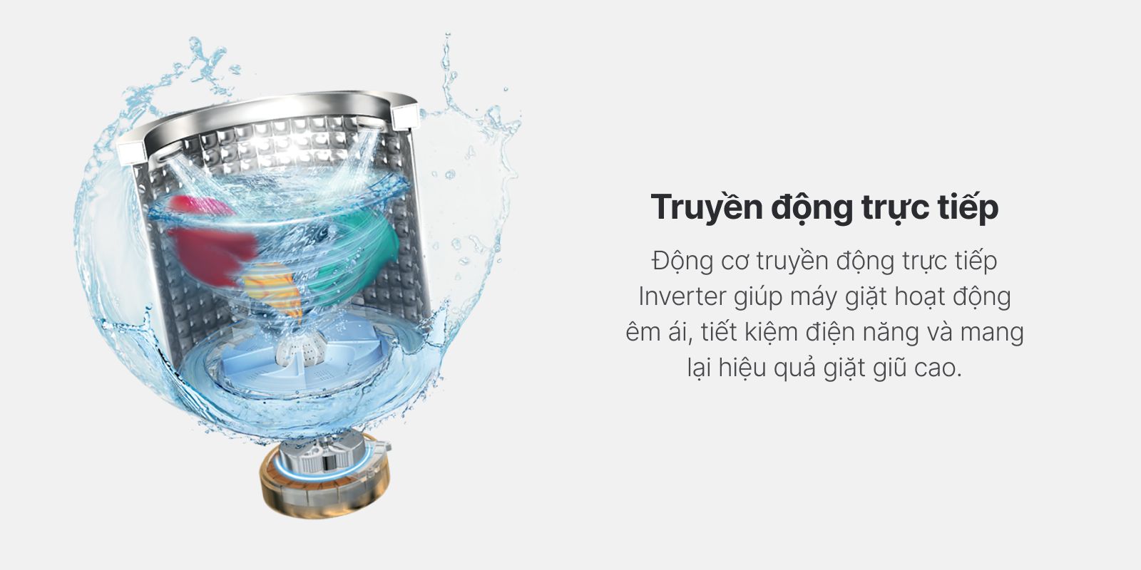 Tổng kho điều hòa, điện máy miền Bắc tại Hà Nội Động cơ truyền động trực tiếp DD inverter