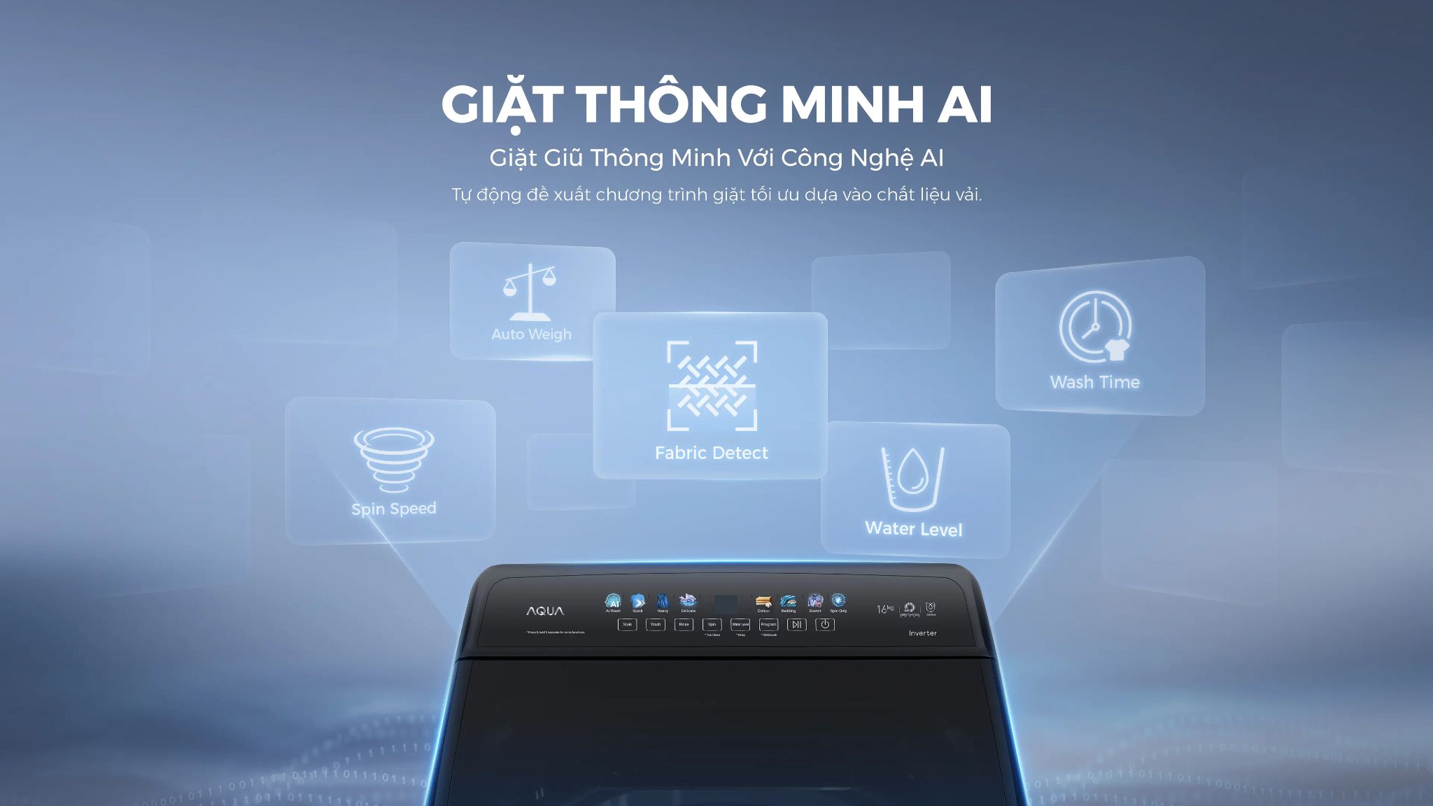 Tổng kho điều hòa, điện máy miền Bắc tại Hà Nội Công nghệ giặt thông minh AI Smart Wash