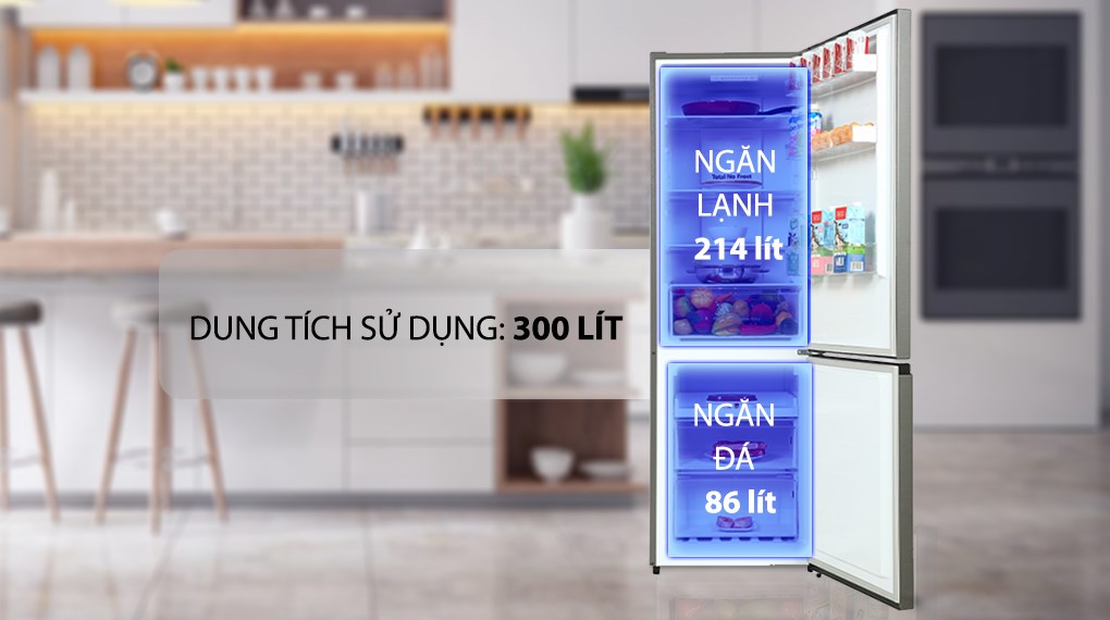 Tủ lạnh Casper Inverter 300 lít RB-320VT - Ngăn đá và ngăn lạnh Tủ lạnh Casper Inverter 300 lít RB-320VT - Ngăn đá và ngăn lạnh