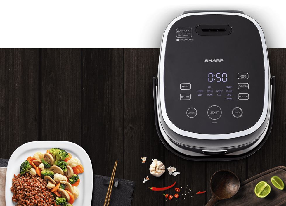 Nồi cơm điện Sharp 1.8 lít KS-IH191V-BK - Nồi cao tần giá rẻ