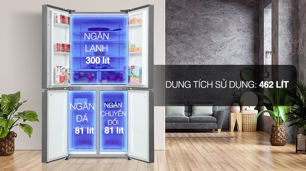 Tủ lạnh Casper Inverter 462 lít RM-520VT - Ngăn đá và ngăn lạnh Tủ lạnh Casper Inverter 462 lít RM-520VT - Ngăn đá và ngăn lạnh