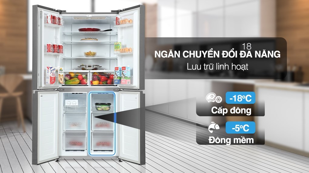 Tủ lạnh Casper Inverter 462 lít RM-520VT - Ngăn chuyển đổi Tủ lạnh Casper Inverter 462 lít RM-520VT - Ngăn chuyển đổi