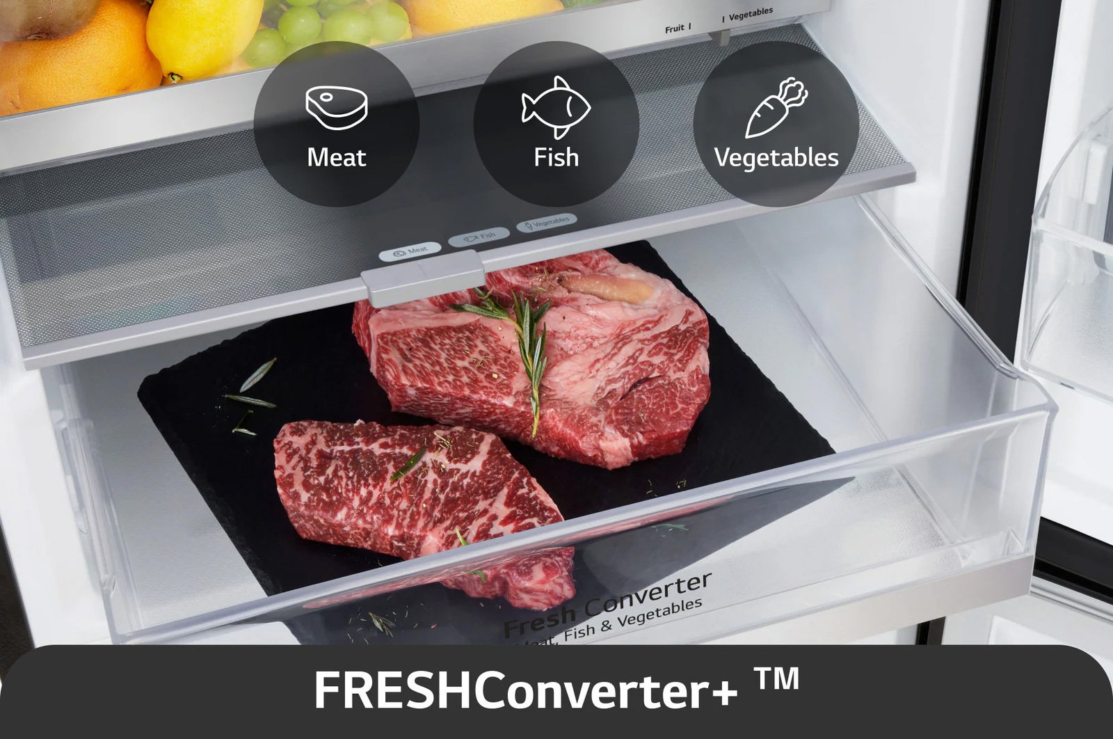 Tủ lạnh 2 cánh LG LBB33BGMAI có ngăn Fresh Converter và Fresh Zone