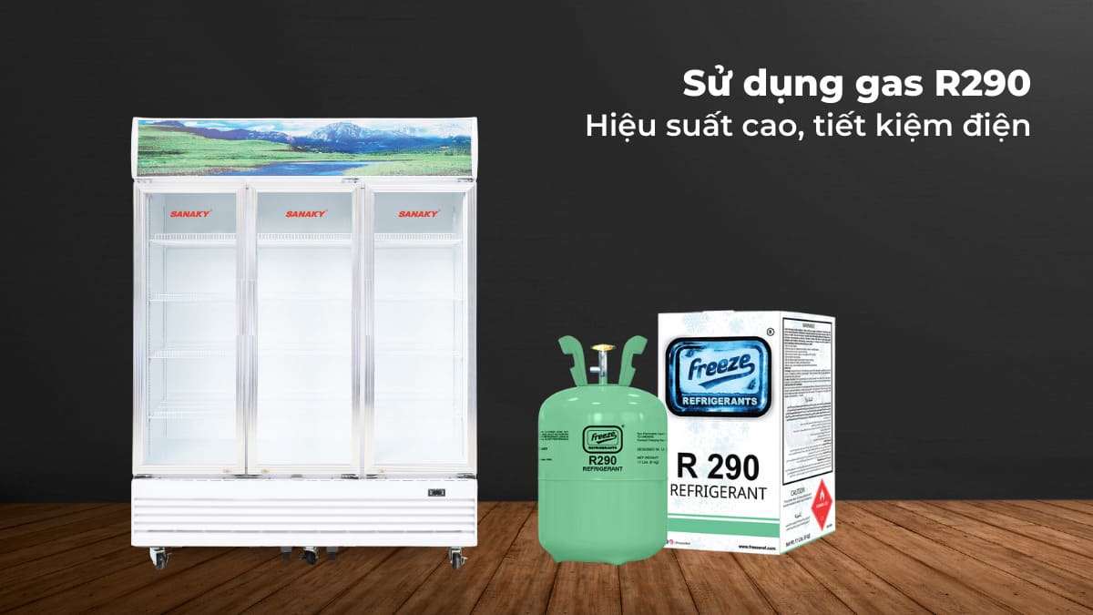 Gas R290 mang lại hiệu suất làm lạnh cao, giúp tiết kiệm điện năng đáng kể