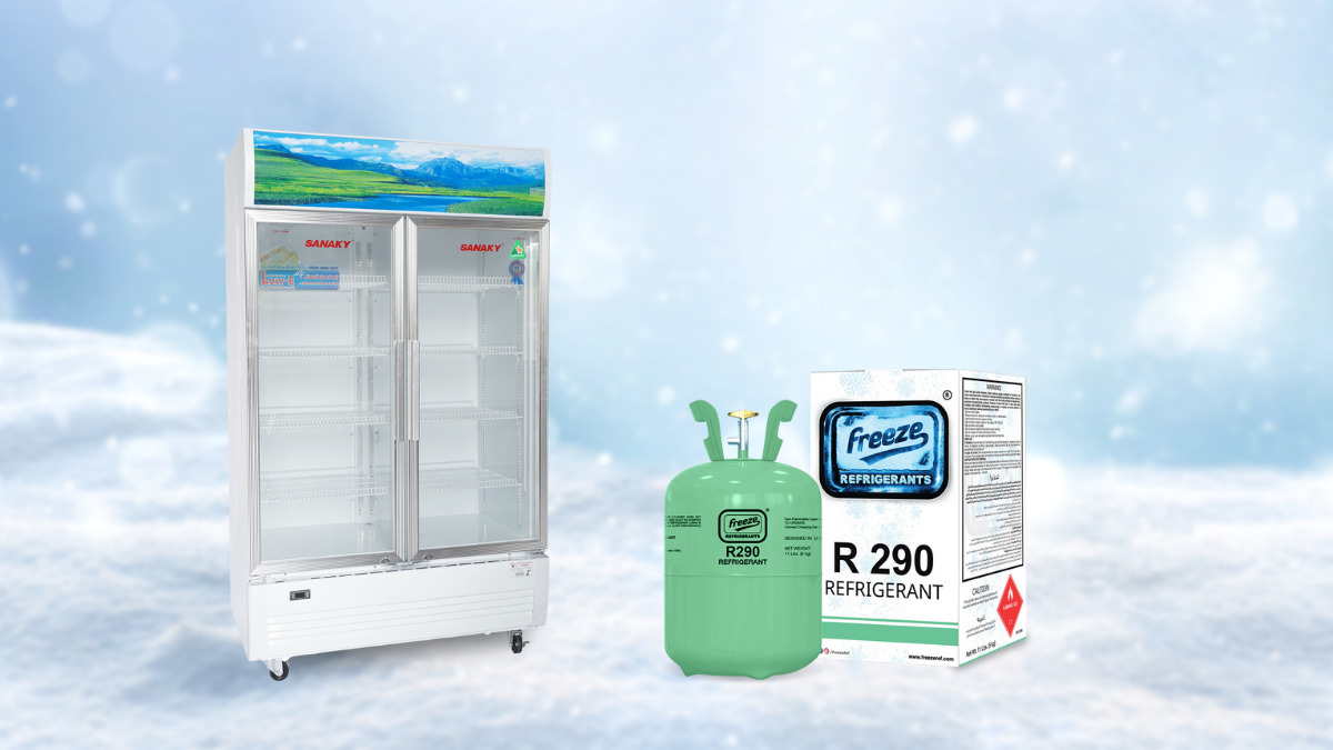 Gas R290 có hiệu suất cao giúp tủ tiết kiệm điện